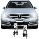 Fardoktoru Mercedes C180 W204 LED Far Ampulü Mini LED 2'li Set H7 Aparat Gerekmez