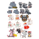 Fare Sticker Set-2 15 Parça Telefon, Tablet, Defter, Laptop Sticker