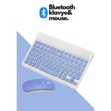 Fare ve Klavye, USB Şarjlı Klavye ve Fare Güçlü Uyumluluk Ultra İnce Ergonomik Tasarım Tablet için PC için (Mor)