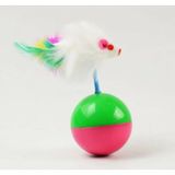 Fareli Hacıyatmaz 5 x 11 CM Kedi Oyun Topu pembe-yesil