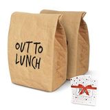 Farest 16oz Yeniden Kullanılabilir Öğle Yemeği Çantası, Kadınlar ve Erkekler için Yalıtımlı Öğle Yemeği Kutusu, Ofis Çalışmaları Piknik Seyahat Atıştırmalıkları için Kağıt Torba Büyük Sandviç Çanta,