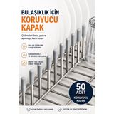 Farfan 50 Adet Pas Önleyici Bulaşık Sepeti Aksesuarı - GRİ Renk - Gri