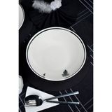 Farika Porselen Düğüm 23CM 2'li Porselen Salata Tabağı - Beyaz