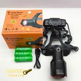 farissu 40W 4000 Lümen Profesyonel Kafa Lambası - 3 Pilli (9600 Mah) Dev Bataryalı & Sensörlü - Siyah - 40 W