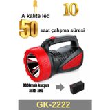 Farissu 50 saat çalışma süreli 8000mah el feneri projektör