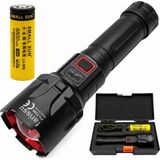 farissu FY-T288 50W 5000 Lümen Ultra Parlak Şarjlı El Feneri | 1.5 Km Menzilli, Powerbank Özellikli - 1 ADET - Siyah