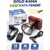 farissu GK3112 LED Kafa Feneri 10W Type-C Şarjlı 2000 Lümen 3 Modlu 800 Metre Güçlü Aydınlatma