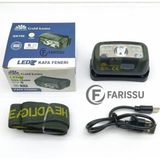 farissu GK706 Sensörlü 2000 Lümen Şarjlı LED Kafa Feneri – 7 Işık Modu – Ultra Hafif 47 gr - 1 adet - Çok Renkli
