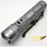 Farissu GK9587 LED Lazer Silindir El Feneri 13000 Lümen Type-C Şarjlı