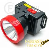 farissu Gold Kama GK3363 LED Kafa Feneri – 2W 200 Lümen, 6 Led, Düşük/yüksek Mod, 7 Saat Çalışma Süresi, 114 gr - 1 adet - Siyah
