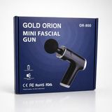 farissu Gold Orion OR-800 Mini Masaj Tabancası - 6 Vitesli Şarjlı Kas Rahatlatıcı Fascial Gun + 4 Başlık - Çok Renkli