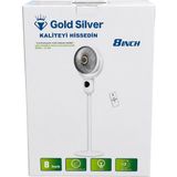 farissu Gold Silver GS-289 akıllı Şarj Edilebilir Vantilatör