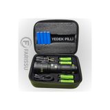 farissu OR-G501 Geceyi Gündüze Çeviren 3 KM Menzilli Dev El Fener (Powerbank Özellikli Yedek Pilli Full Set)