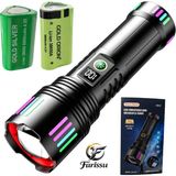 farissu R517 200W Beyaz Lazer El Feneri + 6800 Mah 38650 Yedek Pil Hediye - 6000 Lümen, 3000 Metre - Siyah