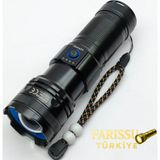 Farissu RT-180 1000 Lümen Yüksek Işık Güçlü El Feneri | 50W Lazer LED & 6000mAh Dev Batarya