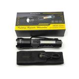 Farissu Şarj Edilebilir Zoomlu El Feneri - 3000 Lümen - 1000 Metre Menzil - 7 Modlu Type-c Girişli Flashlight Siyah