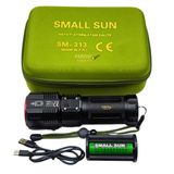 Farissu Small Sun SM-313 Profesyonel Şarjlı El Feneri - 5000 Lümen - Powerbank Özellikli - 1.5 KM Menzil