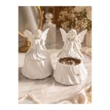farist melek Figürlü Takı Kutusu Dekoratif Saklama Kutusu – 3D Baskı Tasarım – 14x14x20 cm
