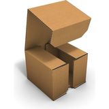 Fark Kutu 7x7,3x5,5 cm Ondüle Kargo ve E-Ticaret Gönderi Kutusu - Kraft - belirtilmemiş
