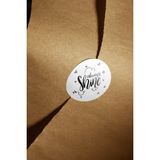 Fark Kutu Always Shine Yuvarlak Dekoratif Etiket Sticker 4 cm – 108 Adet - Beyaz - Siyah