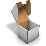 Fark Kutu Ondüle 11X10X10 cm Beyaz E-Ticaret Kargo Gönderi Kutusu 25 adet