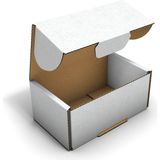 Fark Kutu Ondüle 12X7X5 cm Beyaz E-Ticaret Kargo Gönderi Kutusu 25 adet