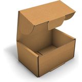 Fark Kutu Ondüle 13X9X6 cm Testliner E-Ticaret Kargo Gönderi Kutusu - Kraft - 25 Adet