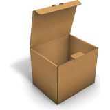 Fark Kutu Ondüle 14,5X11,5X12 cm E-Ticaret Kargo Gönderi Kutusu 25 adet - Kraft - Belirtilmemiş