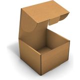 Fark Kutu Ondüle 16X15X10 cm Testliner E-Ticaret Kargo Gönderi Kutusu - Kraft - 100 Adet
