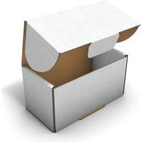 Fark Kutu Ondüle 16X8X8 cm Beyaz E-Ticaret Kargo Gönderi Kutusu 25 adet
