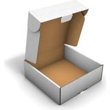 Fark Kutu Ondüle 18X18X6 cm E-Ticaret Kargo Gönderi Kutusu - Beyaz - 100 Adet
