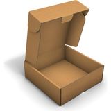 Fark Kutu Ondüle 18X18X6 cm testliner E-Ticaret Kargo Gönderi Kutusu - Kraft - 100 Adet