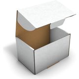 Fark Kutu Ondüle 19,5X11,5X11,5 cm Beyaz E-Ticaret Kargo Gönderi Kutusu 25 adet