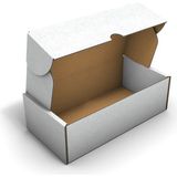Fark Kutu Ondüle 20X10X6 cm E-Ticaret Kargo Gönderi Kutusu - Beyaz - 100 Adet