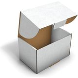 Fark Kutu Ondüle 20X13X12 cm Beyaz bE-Ticaret Kargo Gönderi Kutusu - 100 Adet