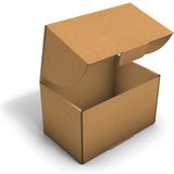 Fark Kutu Ondüle 20X13X12 cm Testliner E-Ticaret Kargo Gönderi Kutusu - Kraft - 25 Adet