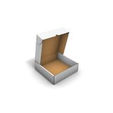 Fark Kutu Ondüle 20X20X6 cm Beyaz E-Ticaret Kargo Gönderi Kutusu - 100 Adet