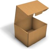 Fark Kutu Ondüle 21,8X17,8X13,5 cm E-Ticaret Kargo Gönderi Kutusu - Kraft - 100 Adet