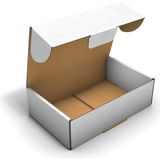 Fark Kutu Ondüle 21X13X6 cm Beyaz E-Ticaret Kargo Gönderi Kutusu 25 adet