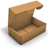 Fark Kutu Ondüle 21X13X6 cm Testliner E-Ticaret Kargo Gönderi Kutusu - Kraft - 25 Adet