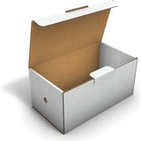 Fark Kutu Ondüle 22X12X10,5 cm Beyaz E-Ticaret Kargo Gönderi Kutusu 25 adet