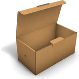 Fark Kutu Ondüle 22X12X10,5 cm E-Ticaret Kargo Gönderi Kutusu - Kraft - 25 Adet