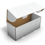 Fark Kutu Ondüle 26X10,5X10,5 cm Beyaz E-Ticaret Kargo Gönderi Kutusu 25 adet