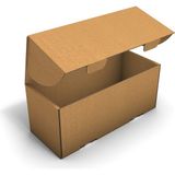 Fark Kutu Ondüle 26X10,5X10,5 cm Testliner E-Ticaret Kargo Gönderi Kutusu - Kraft - 100 Adet