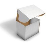 Fark Kutu Ondüle 27X18X22 cm E-Ticaret Kargo Gönderi Kutusu - Beyaz - 25 Adet