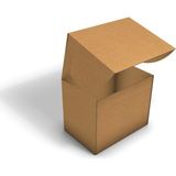 Fark Kutu Ondüle 27X18X22 cm Testliner E-Ticaret Kargo Gönderi Kutusu - Kraft - 100 Adet