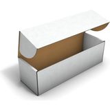 Fark Kutu Ondüle 29,2x9,5x8,5 cm Beyaz E-Ticaret Kargo Gönderi Kutusu - 100 Adet