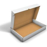 Fark Kutu Ondüle 41,5X26X6,5 cm E-Ticaret Kargo Gönderi Kutusu - Beyaz - 100 Adet