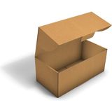 Fark Kutu Ondüle 41,5x26x6,5 cm testliner E-Ticaret Kargo Gönderi Kutusu - Kraft - 100 Adet
