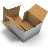 Fark Kutu Ondüle 9X9X5,5 cm E-Ticaret Kargo Gönderi Kutusu - Beyaz - 25 Adet